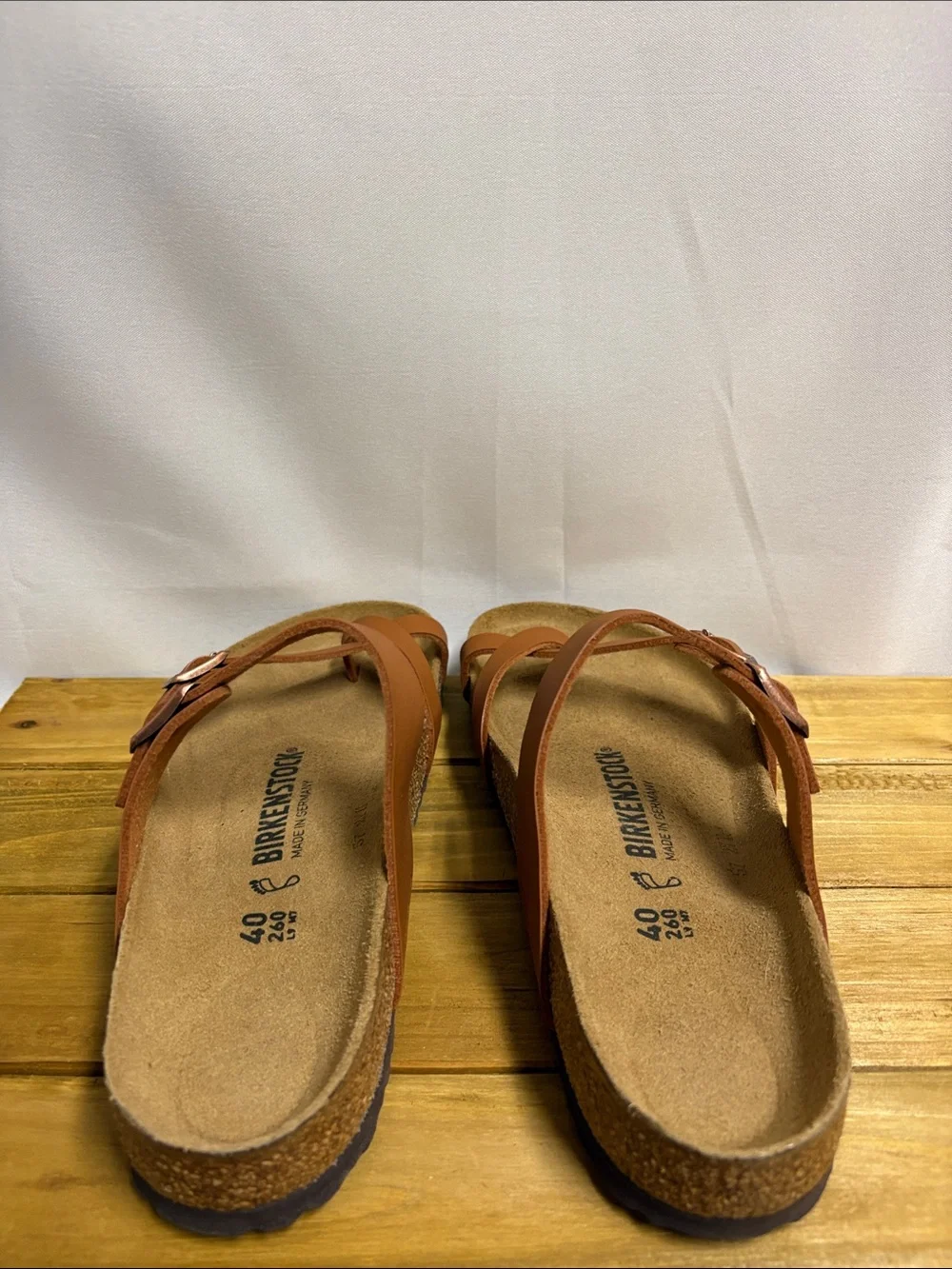 NEW Birkenstock Mayari Sandals Ginger Brown Size 40 Regular Width